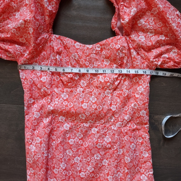 Anthropologie Forever That Girl Puff Sleeve Floral Print Mini Dress - Picture 13 of 14